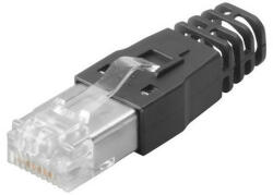  Weidmüller 2584980000 IE-PS-RJ45-TH-BK-P RJ45 krimpelhető csatlakozó dugó, with kink protection; 6.5 - 7.5 mm, Cat. 6A / E osztályA (ISO/IEC 11801 2010) (2584980000)