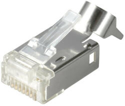 Weidmüller 1963580000 IE-PM-RJ45-TH RJ45 krimpelhető csatlakozó dugó, Csatlakozó vezetéktörés-gátló nélkül, Cat. 6A / E osztályA (ISO/IEC 11801 2010) (1963580000)
