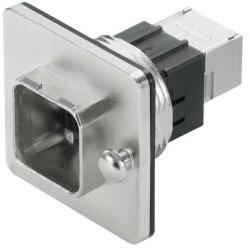 Weidmüller 1058250000 IE-BSC-V14M-RJ45-C RJ45 peremes aljzat, IP67, 14. változat, fém, Összekötő, Központi záródású aljzat RJ45-adapterrel, Cat. 6A / E osztályA (ISO/IEC 11801 2010) (1058250000)