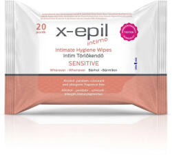 X-Epil Intimo Sensitive - intim törlőkendő (20db) (5998603380566)