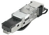 Weidmüller 1132050000 IE-PS-RJ45-FH-BK-B RJ45 csatlakozódugó, szerszám nélkül szerelhető, Cat. 6A / E osztályA (ISO/IEC 11801 2010), 8 eres, EIA/TIA T568 B (1132050000)