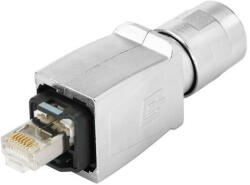 Weidmüller 1012160000 IE-PS-V14M-RJ45-TH RJ45 krimpelhető csatlakozó dugó, 14. változat, fém, Cat. 6A / E osztályA (ISO/IEC 11801 2010) (1012160000)