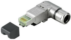  Weidmüller 1518100000 Communication component(IE) RJ45 csatlakozódugó, szerszám nélkül szerelhető, 90°, 4x90°, Cat. 5 (ISO/IEC 11801), PROFINET (1518100000)