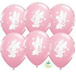 Qualatex Mintás latex lufi 11" 28cm Minnie, 6db, 53548 (LUFI644101)