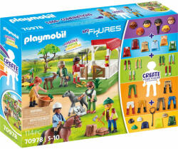 Playmobil - Creeaza Propria Figurina - Ferma De Cai (PM70978) - drool
