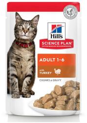 Hill's 12X85G Hill's SP Feline Adult cu curcan hrana umeda pisici in sos plicuri