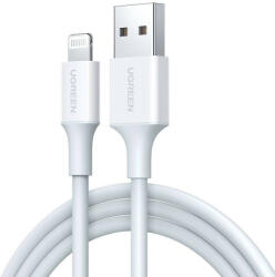 Cable Lightning to USB UGREEN 2.4A US155, 0.25m (white)