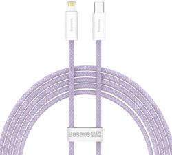 USB-C kábel a Lightning Baseus Dynamic Serieshez, 20 W, 2 m (lila) - pixelrodeo