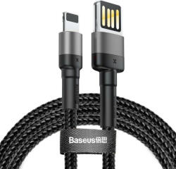 Baseus Cafule 1, 5A 2 m-es Lightning USB-kábel (kétoldalas) (szürke-fekete) - pixelrodeo