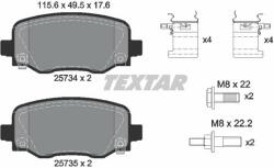 TEXTAR set placute frana, frana disc TEXTAR Q+ 2573401 (2573401)