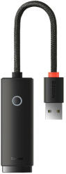 Baseus ADAPTOR RETEA Baseus Lite, USB 2.0 to RJ-45 Gigabit LAN Adapter, LED, negru "WKQX000101" (include TV 0.18lei) - 6932172606053 (WKQX000101)