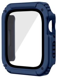 gigapack Apple Watch Series 6 44mm műanyag keret (bumper, ütésálló + kijelzővédő üveg) sötétkék (GP-125019)