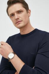 HUGO BOSS gyapjú pulóver férfi, sötétkék - sötétkék S