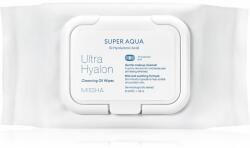 Missha Super Aqua Ultra Hyalron Cleansing Oil Wipes tisztító törlőkendő 30db