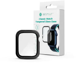 Bestsuit Tok Bestsuit Classic védőtok beépített edzett üveggel - Apple Watch 7/8 (41mm) - fekete