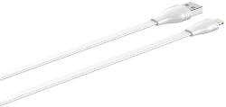 LDNIO USB to Lightning cable LDNIO LS550, 2.4A, 0.2m (white) (LS550 lightning) - scom
