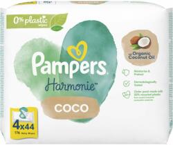 Pampers Harmonie Coconut Pure nedves törlőkendő gyerek 4x44 db