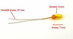 AVC Rizs Izzó 12v Sárga (45604)