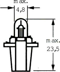 AVC Műszerfal izzó 1.2W (4996)