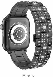 Hoco Apple Watch Series1/2/3/4/5(38/40mm) WB13 Stralight acél szíj, Fekete
