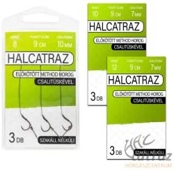 Halcatraz Method Feeder Horog Méret: 10 - Halcatraz Szakáll Nélküli Előkötött Feeder Horog (HC90377)