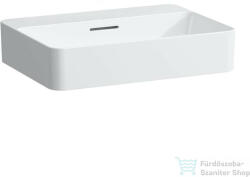 Laufen Val SaphirKeramik 55x40 cm-es pultra ültethető mosdó csaplyuk nélkül, LCC Active bevonattal, fehér H812284A001091 (H812284A001091)