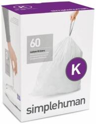 simplehuman CW0260 K-típusú egyedi méretezésű szemetes zsák újratöltő csomag (60 db)