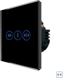 Luxion Intrerupator Wi-Fi Draperie cu Touch din Sticla LUXION - culoare negru