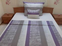 Abotex Purple 3 részes pamut-szatén ágyneműhuzat