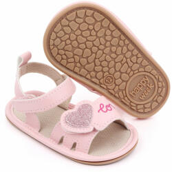Superbebeshoes Sandalute roz pentru fetite - Love