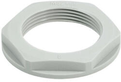  Weidmüller 1772450000 SKMU M16 - K GR Műanyag anya SKMU PA (plastic locknut), Ellenanya, M 16, 5 mm, Poliamid 6 (PA6 - GF30) (1772450000)