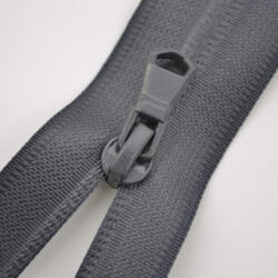 Takoy Fermoar Sarah impermeabil detașabil de 5 mm - gri închis 62 cm