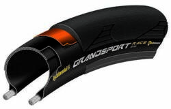 Continental gumiabroncs kerékpárhoz 25-622 Grand Sport Race 700x25C fekete/fekete, Skin