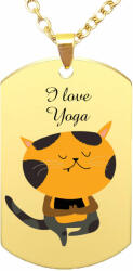 Maria King I love Yoga medál lánccal, választható több formában és színben (STM-A267-l)