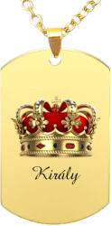 Maria King Király medál lánccal, választható több formában és színben (STM-0426-l)