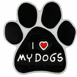 Maria King I love my dogs - Szeretem a kutyáimat' tappancs kitűző (WK330)