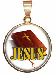 Maria King Biblia-Jesus - medál lánccal vagy kulcstartóval (STM-400-l20-18)