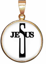 Maria King Jesus 4. medál lánccal vagy kulcstartóval (STM-üv-to-20)