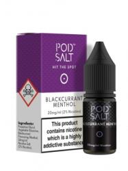 Pod Salt Lichid Tigara Electronica Premium Pod Salt Blackcurrant Menthol, 10ml, cu Nicotina, 50VG / 50PG, Fabricat in UK, Calitate Premium