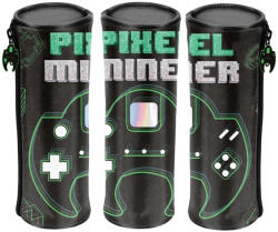 PASO Цилиндричен ученически несесер Paso Pixel Miner - С 1 цип (PP23HL-003)