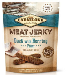 Brit Carnilove Jerky Snack Duck with Herring Fillet - kacsa hering filével 100g