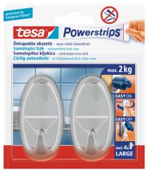 tesa Powerstrips® nagy ovális fürdőszobai akasztó 2db