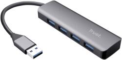 Trust HUB USB Trust Halyx Aluminiu 4-Port USB Gri (23786)