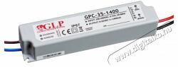 GLP GPCP-35-1400 33.6W 12~24V 1400mA IP67 LED tápegység