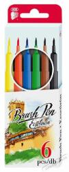 ICO Brush Pen D6 6 különféle színű ecsetirón