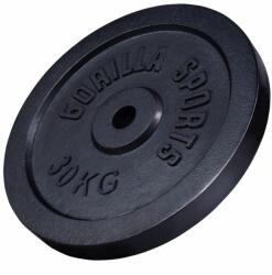 Gorilla Sports Öntöttvas súlytárcsa 30 kg (100538-00019-0032) - kokiskashop Súlytárcsa