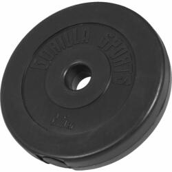 Gorilla Sports Műanyag súlytárcsa fekete 2, 5 kg Súlytárcsa