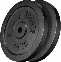 Gorilla Sports Súlytárcsa szett 2 x 15 kg - kokiskashop - 41 390 Ft