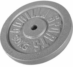Gorilla Sports Öntöttvas súlytárcsa ezüst 30 kg (100538-00002-0032) - kokiskashop Súlytárcsa