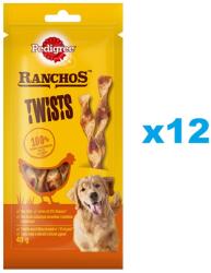 PEDIGREE Ranchos Twists 12x40 g csirkében gazdag kutyakaják